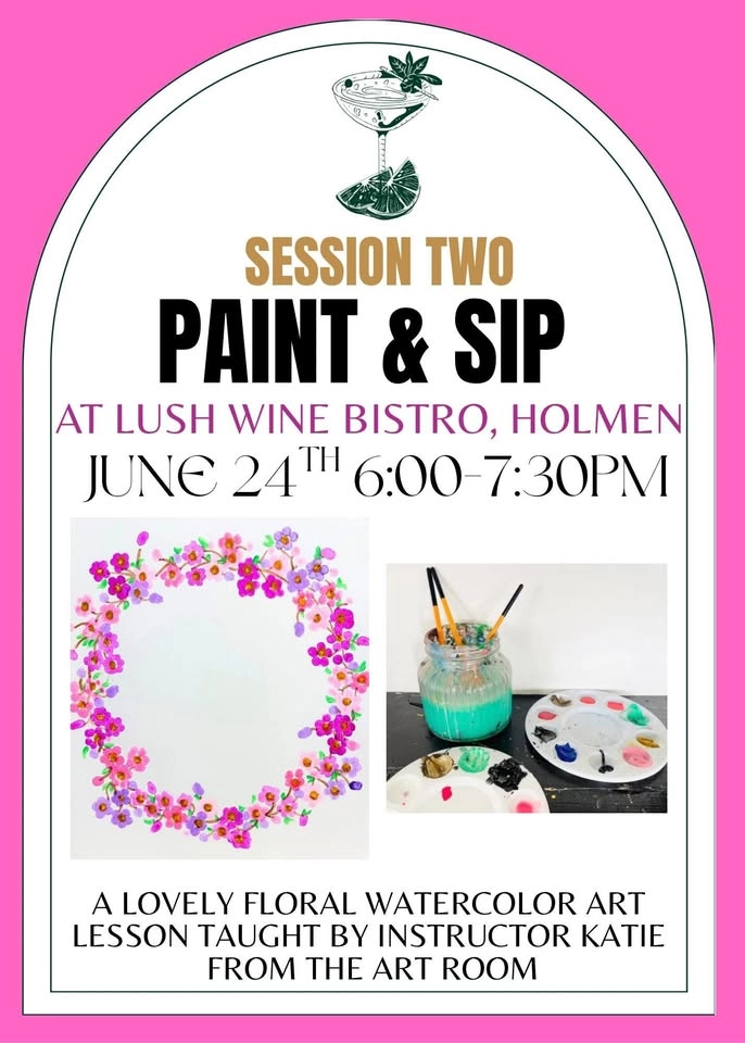 June LUSH Wine Bistro Paint & Sipπ₯π¨