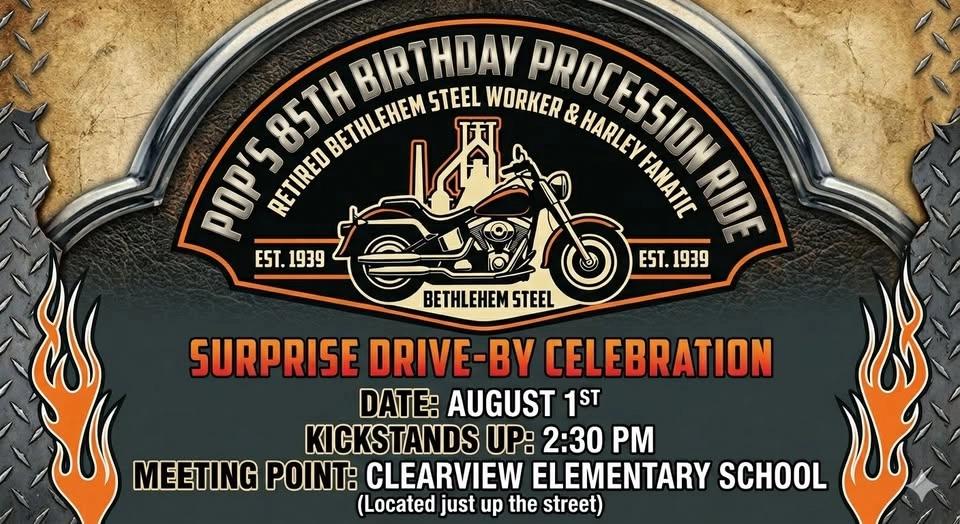 Pop's 85th Birthday Drive By