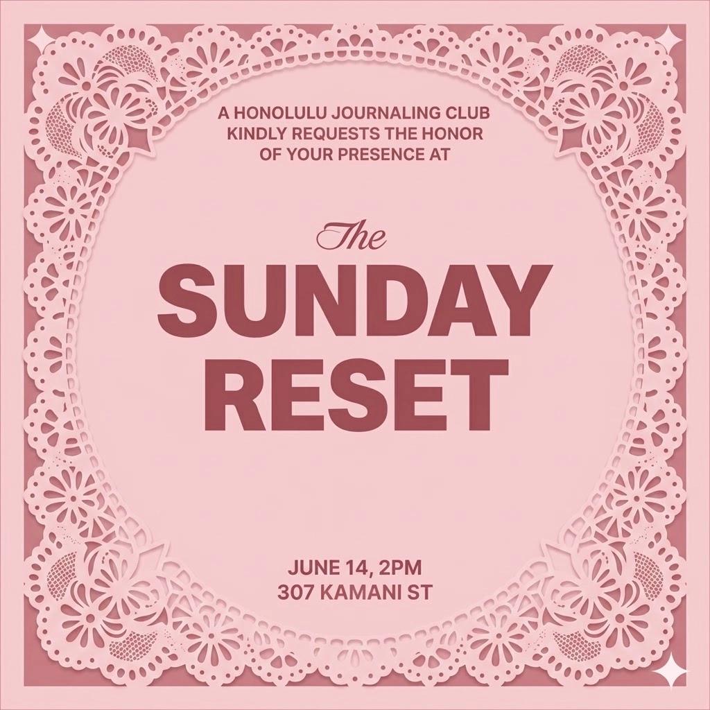 Sunday Reset with The Goods Journaling Club @ fishcake ๐ฅ