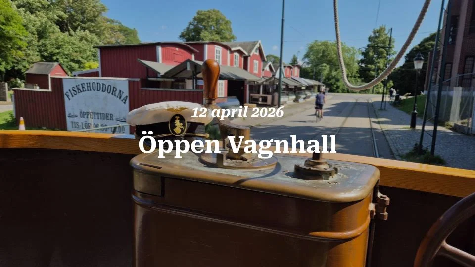Öppen Vagnhall på Museispårvägen