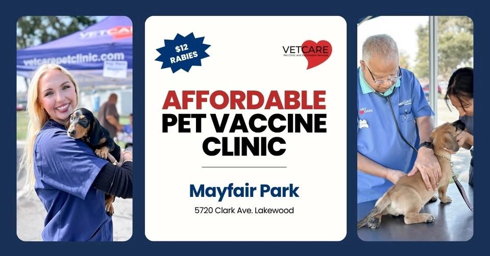 Affordable Pet Vaccine Clinic | Lakewood | Friday, June 19, 2026