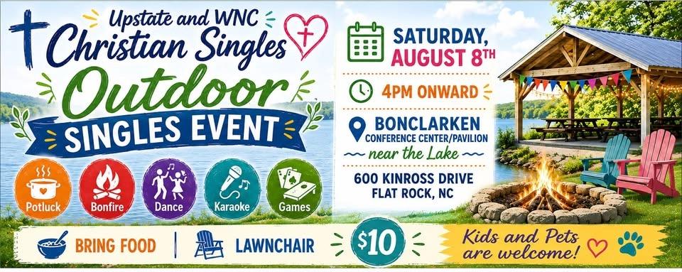 Outdoor Singles Event with Pastor Freddy RAIN OR SHINE