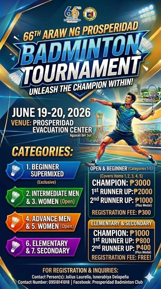 66th Araw ng Prosperidad Badminton Tournament