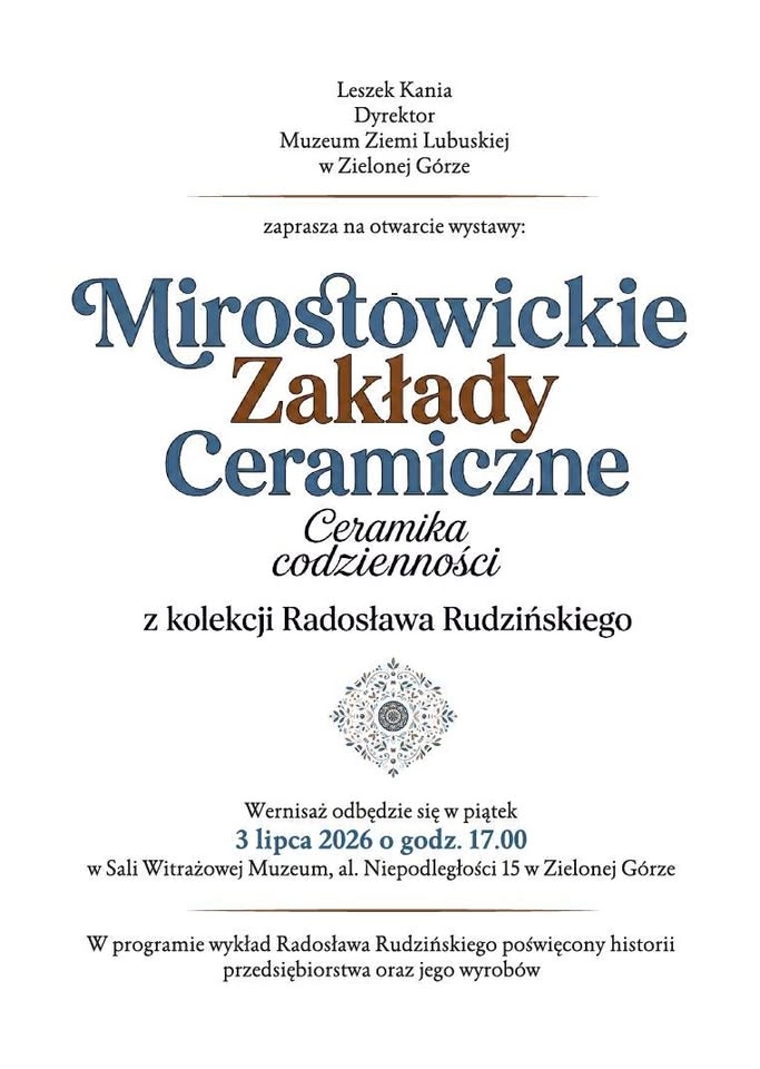 Mirostowickie Zakłady Ceramiczne - Ceramika codzienności