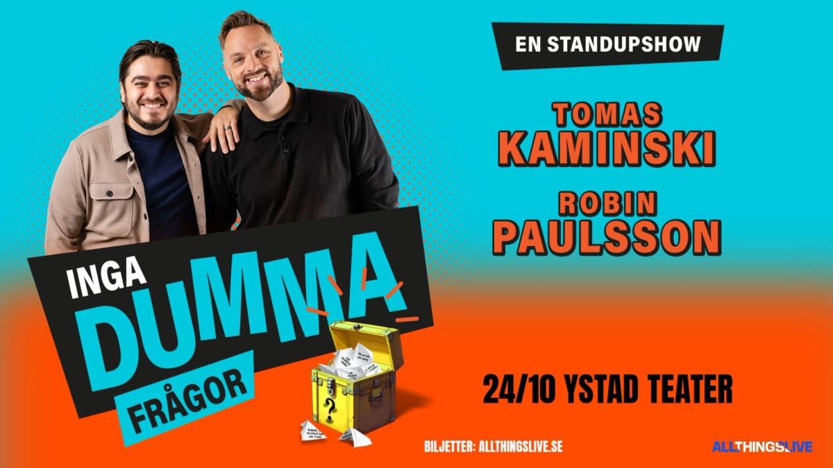 INGA DUMMA FRÅGOR med Robin Paulsson & Tomas Kaminski (Höstturné 2026)