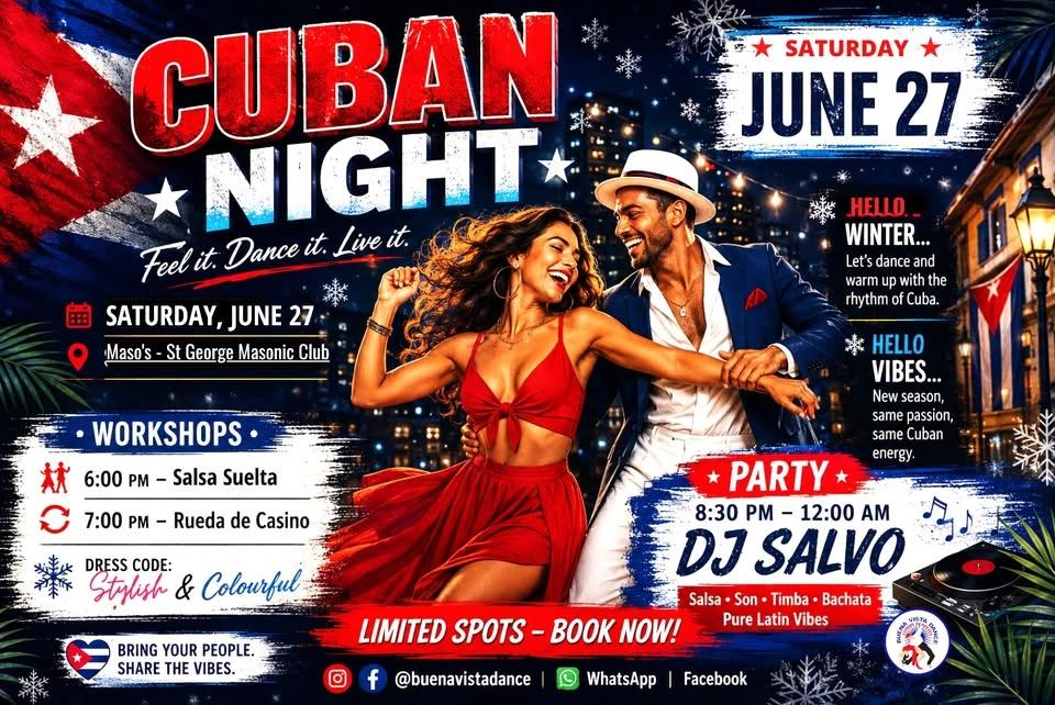 CUBAN NIGHT IN MORTDALE!