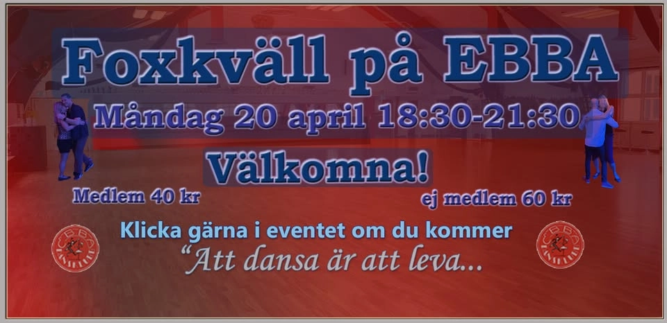 Foxkväll på EBBA - 20 april