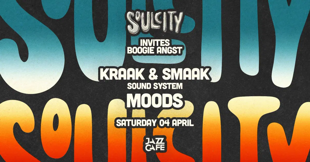 Soul City x Boogie Angst: Kraak & Smaak Sound System + Moods