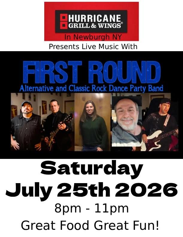First Round Rocks Hurricane Grill in Newburgh NY Saturday July 25th