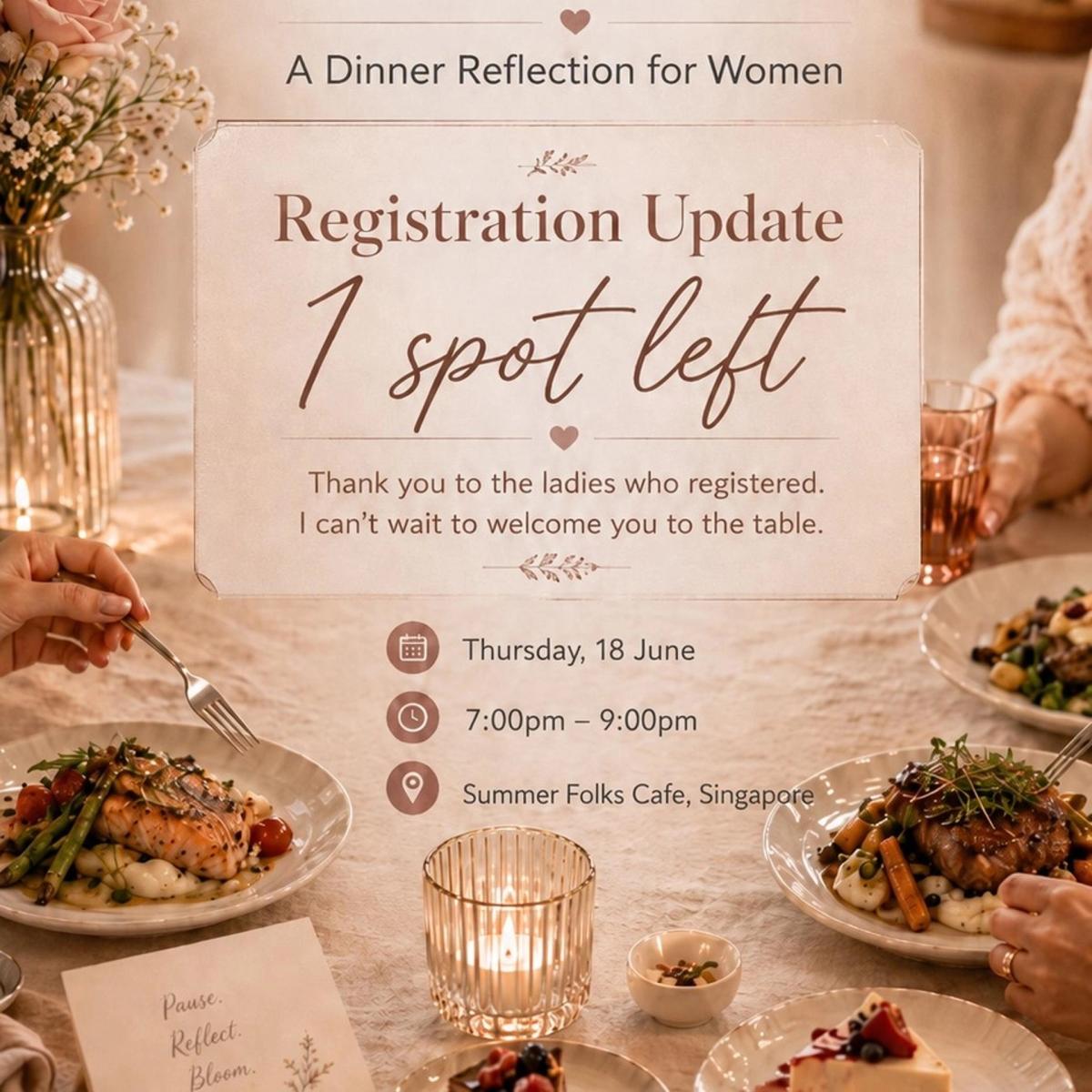 The Midyear Exhale: A Dinner Reflection Table for Women