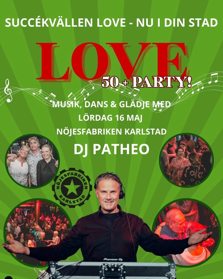 Love 50+ party Karlstad