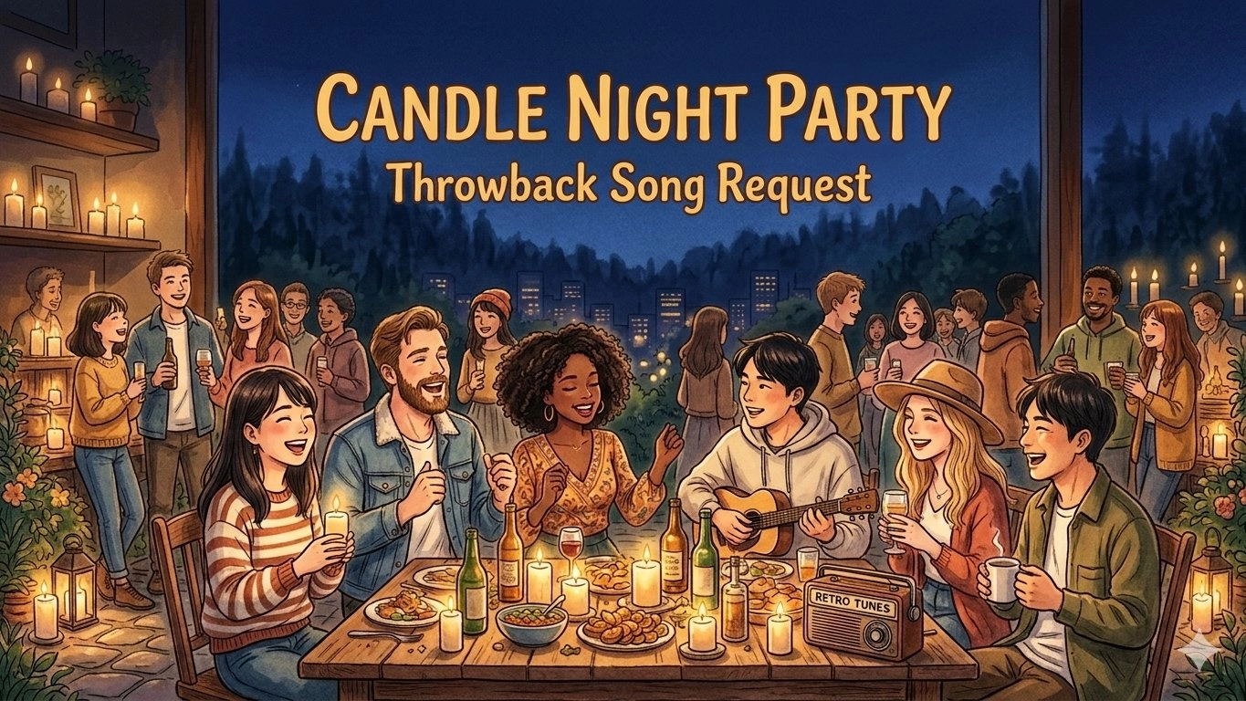 🕯️🌙 Candle Night Party 🎶 Throwback Song Request