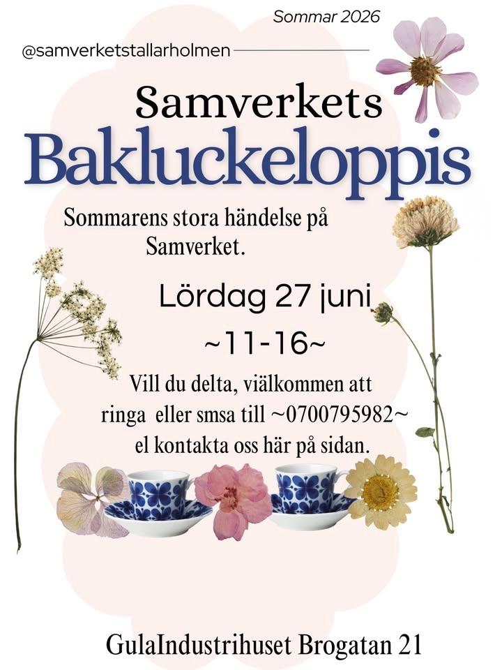 Bakluckeloppis i GulaIndustrihuset
