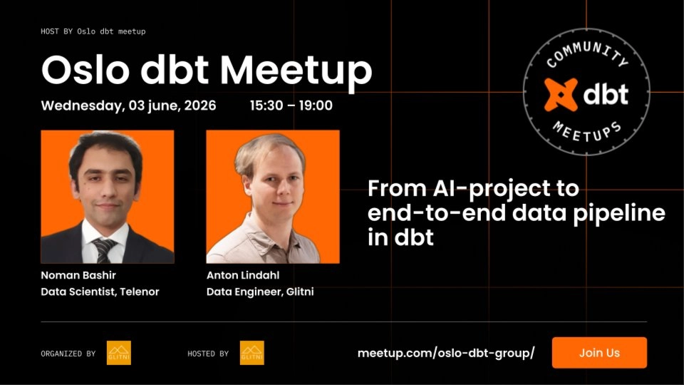 Oslo dbt meetup June 2026