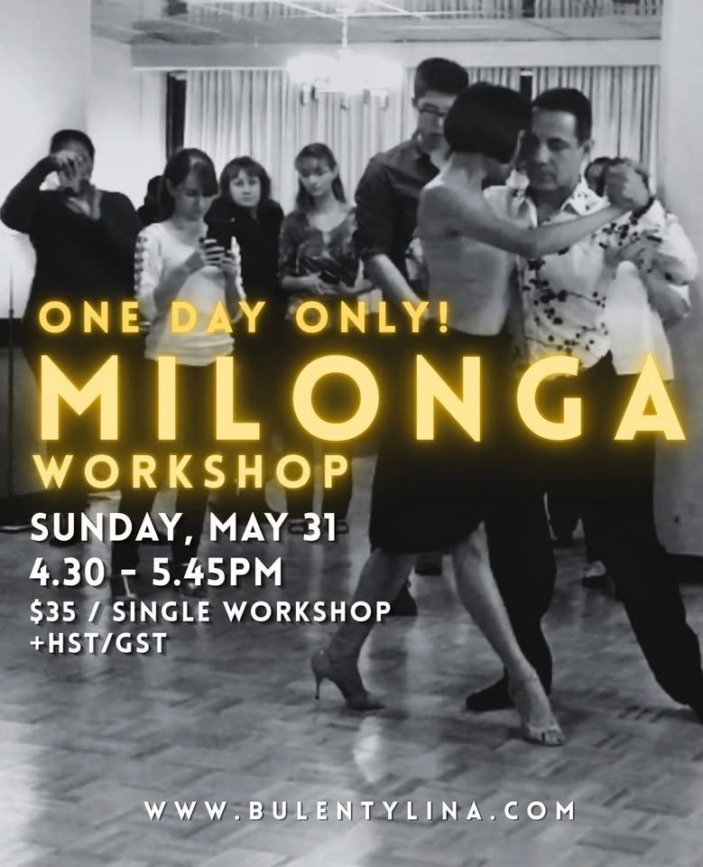 One Day Only! MILONGA Lisa Vs Traspie workshop (Int/Adv)
