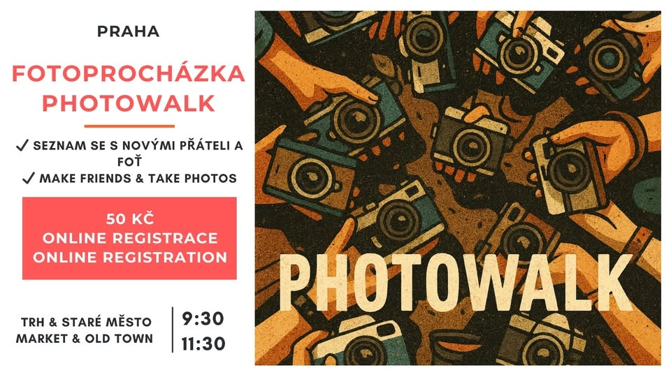 📸 Setkání s přáteli & fotoprocházka / Make friends & Photowalk Meetup