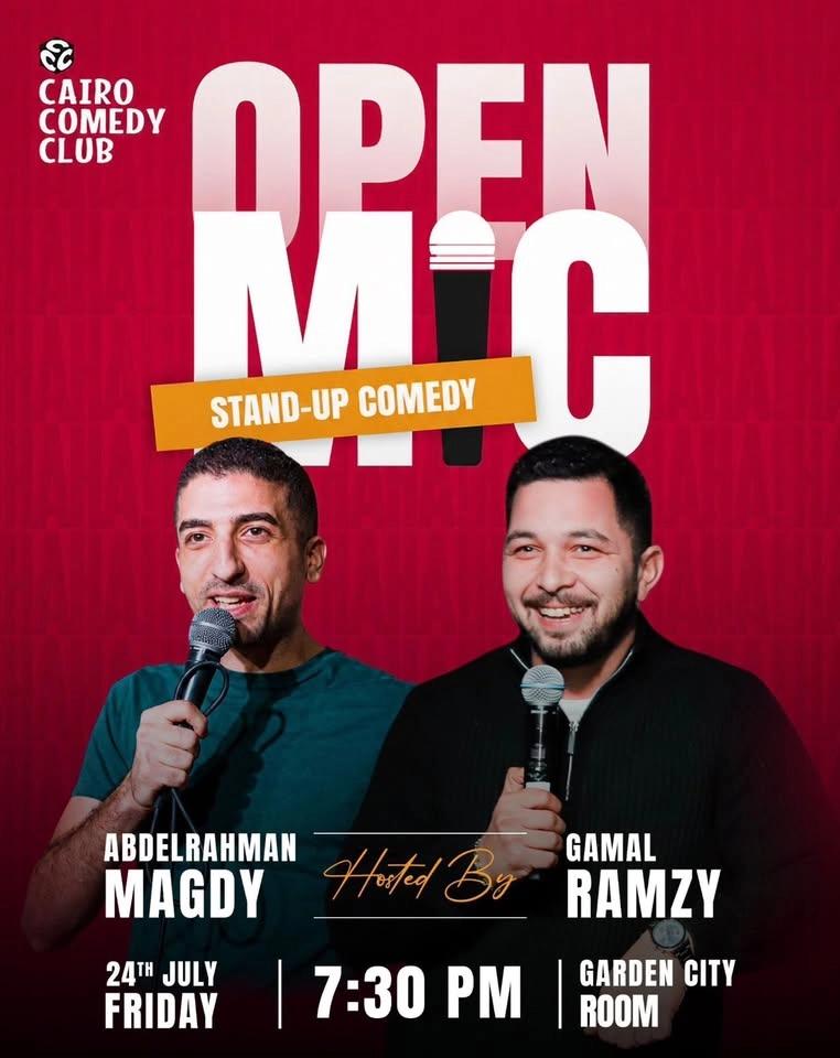 Cairo comedy club open mic at Room Garden City