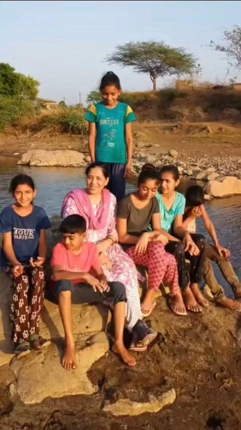 talking to the childrens and the nature
