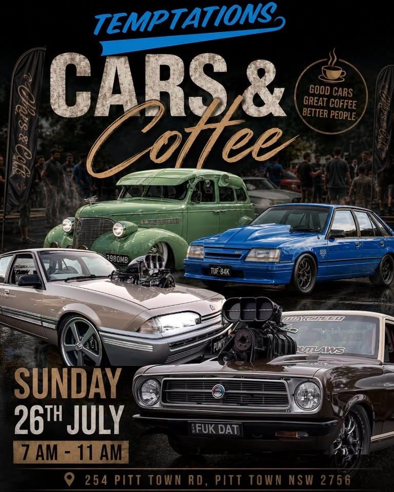 CARS & COFFEE @ TEMPTATIONS