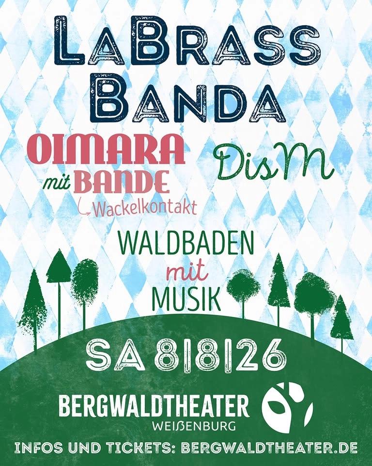 La Brass Banda, Oimara, DIS M - Waldbaden mit Musik