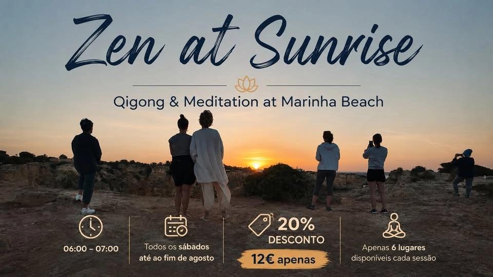 🌅 Zen at Sunrise — Qigong & Meditation at Marinha Beach