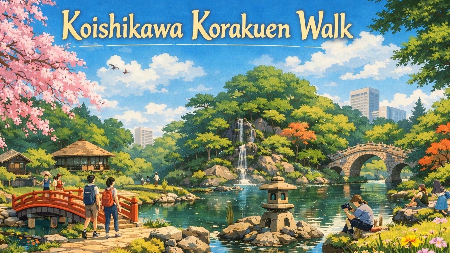🌿📸 Koishikawa Korakuen Walk 🚶♂️🚶♀️ Explore a Historic Japanese Garden