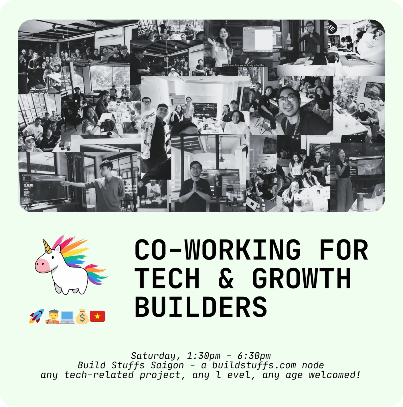 Co-working for Tech & Growth Builders - BS30
