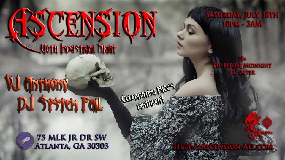 Ascension: Goth Industrial Night at The Masquerade (18+)