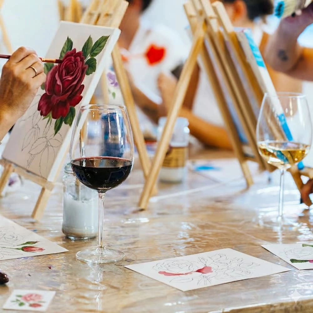 Roses and Rosé: Painting in the Park