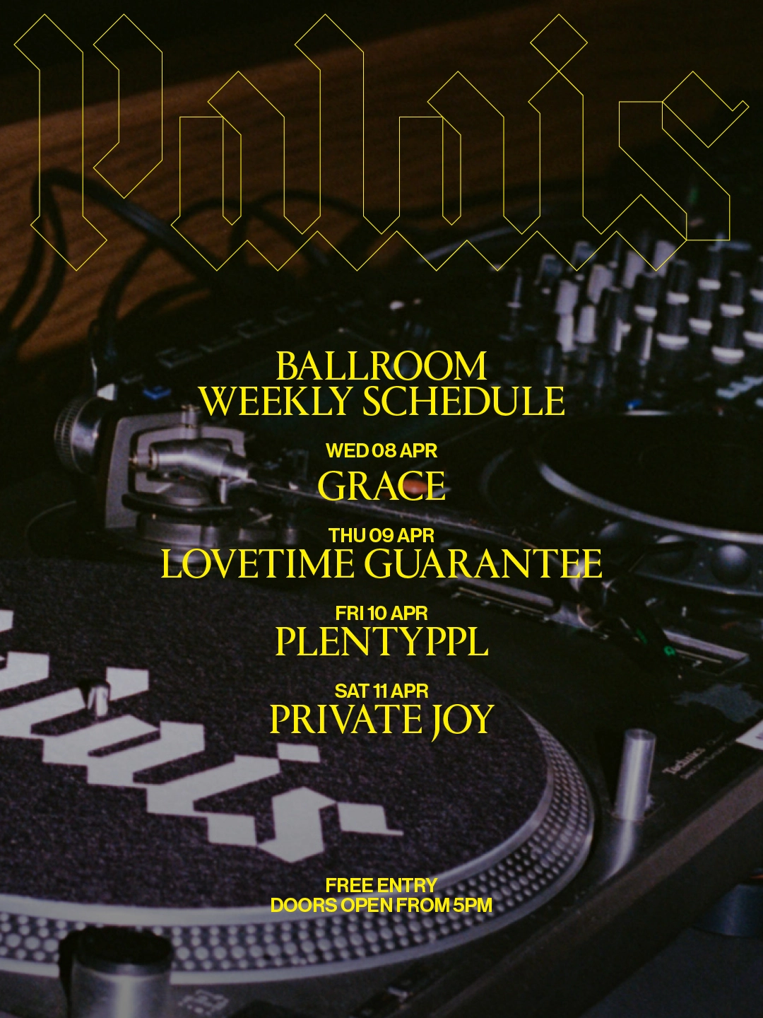 Ballroom at Palais: Private Joy