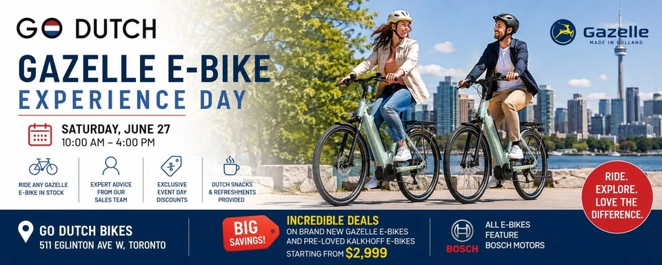 Gazelle E-Bike Experience Day at Go Dutch Bike Shop