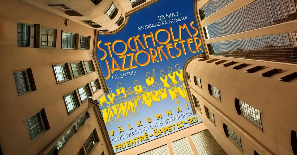 Storband på Nomad ☀️STOCKHOLMS JAZZORKESTER☀️ Fri entré!