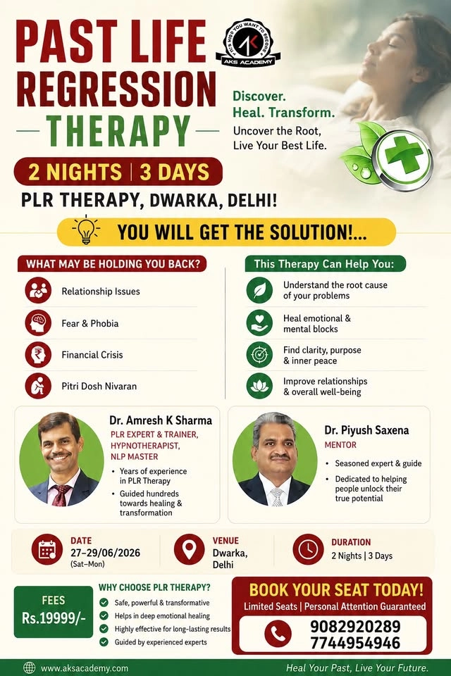 Past Life Regression Therpay Residential workshop