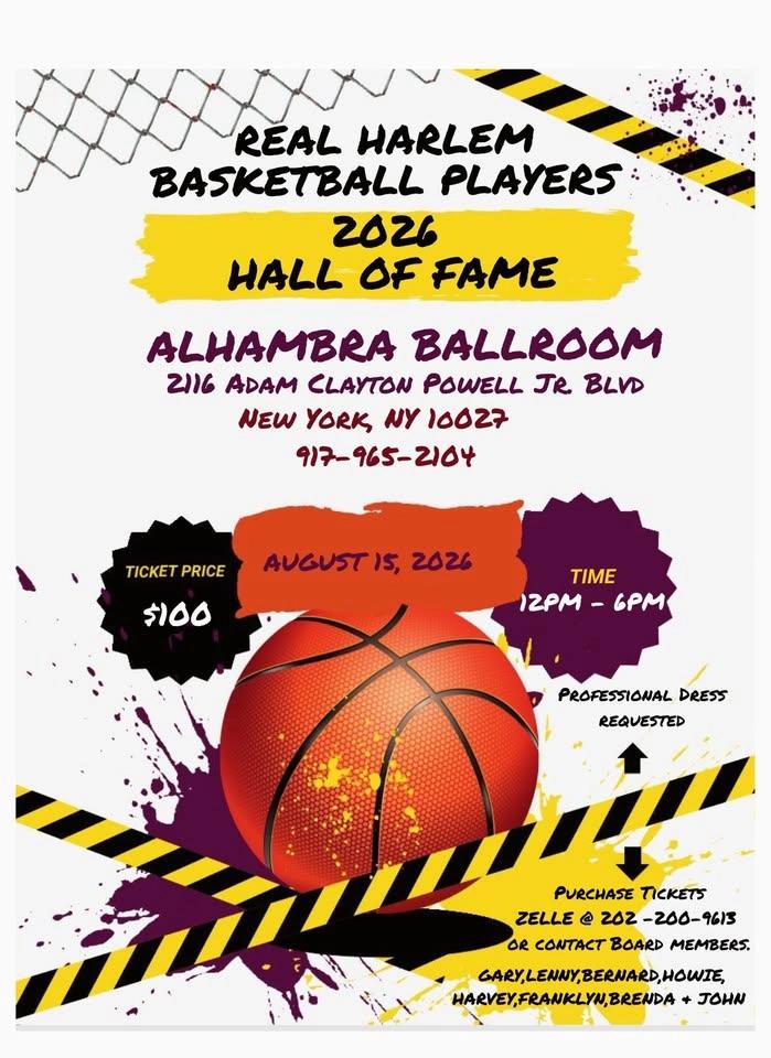 Real Harlem Basketball Players 2026 Hall of Fame Induction Ceremony