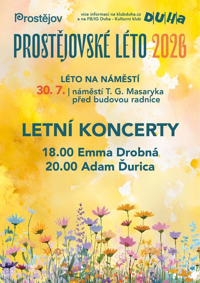 Letní koncert- Emma Drobná a Adam Ďurica