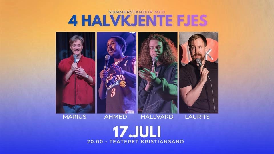 Sommerstandup med Fire halvkjente fjes