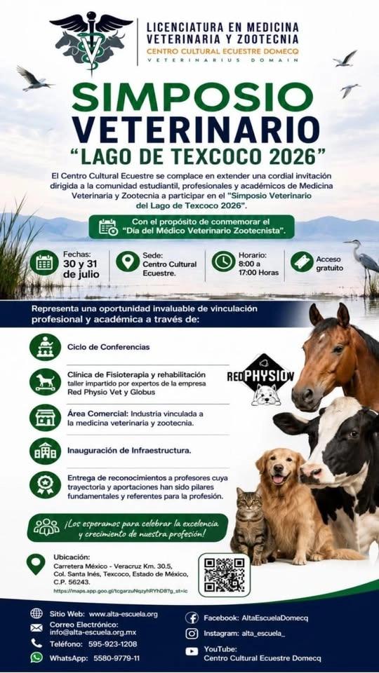 SIMPOSIO VETERINARIO “LAGO DE TEXCOCO 2026”
