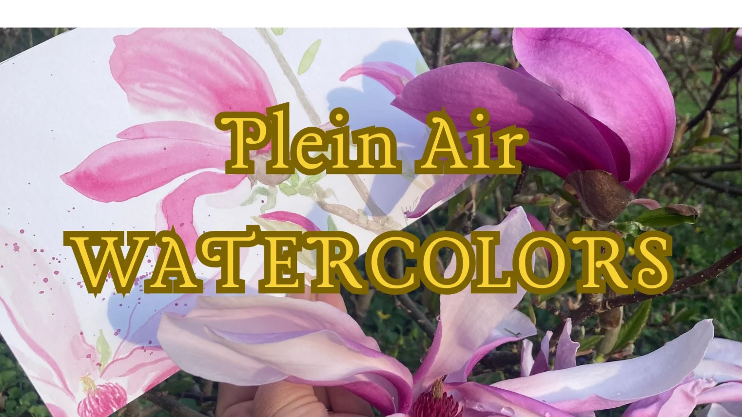 đž PLEIN AIR AQUARELLE (Garden)đž