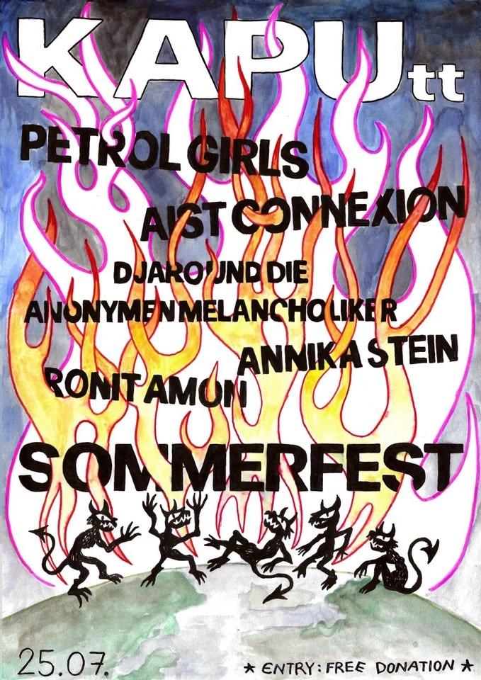 KAPU SOMMERFEST: PETROL GIRLS, Aist Connexion, Djaro & die anonymen Melancholiker, Annika Stein, Ron