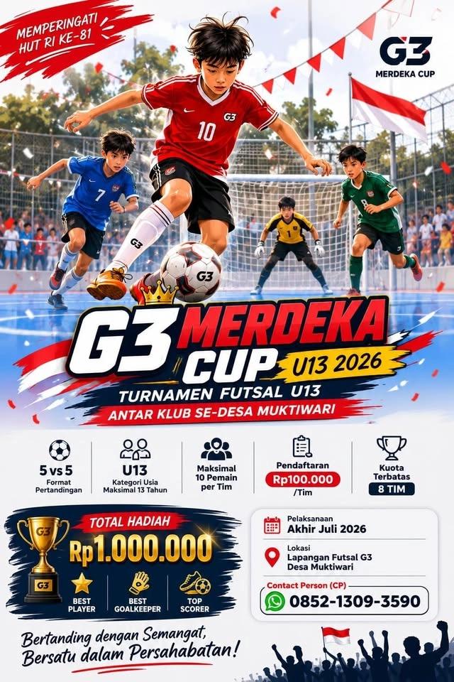 G3 MERDEKA CUP 2026 U13