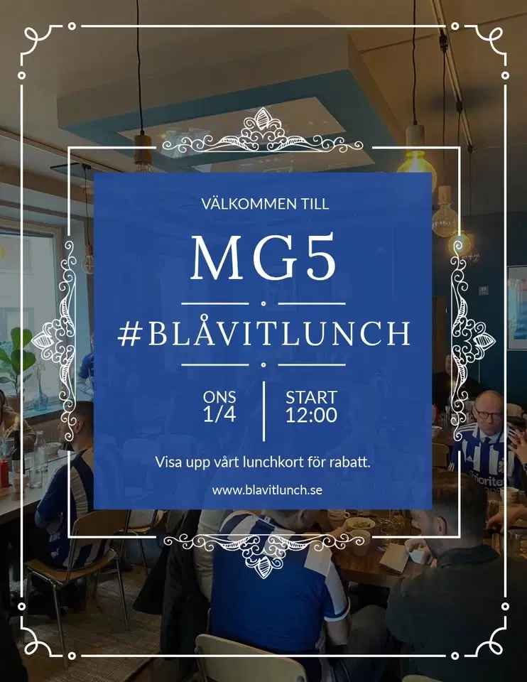 #BLÅVITLUNCH