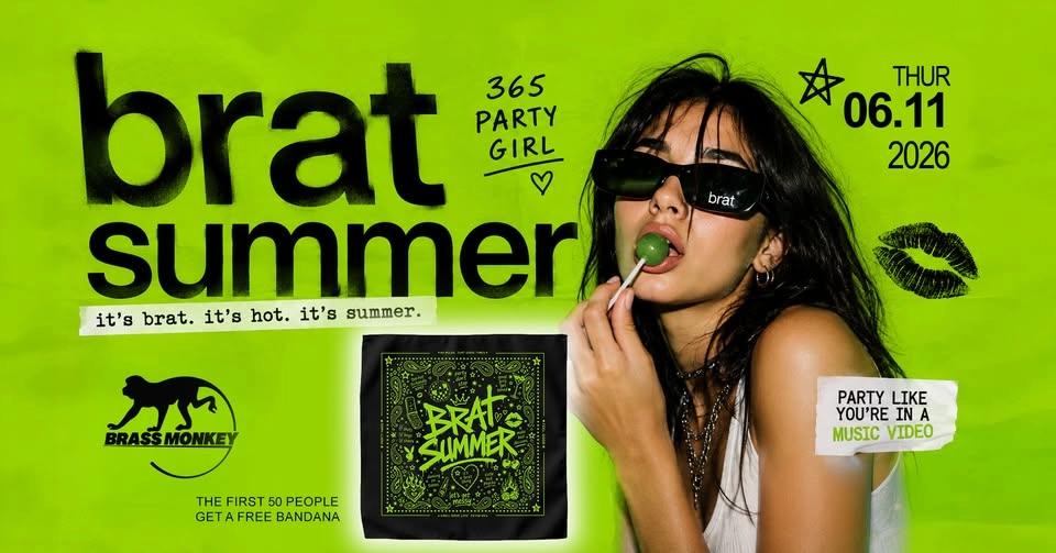 Brat Summer Party & Free Brat Summer - Bandana Giveaway