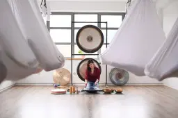Aerial Gong and Sound Bath (NEW DATES)