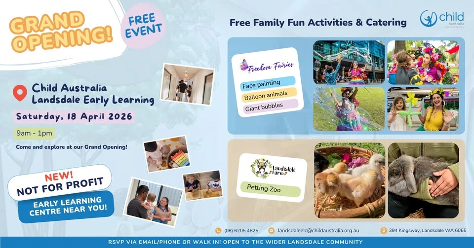 FREE EVENT - Child Australia Landsdale Grand Opening