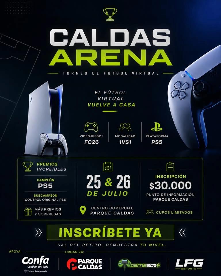 Torneo Futbol FC26 en el CC Parque Caldas