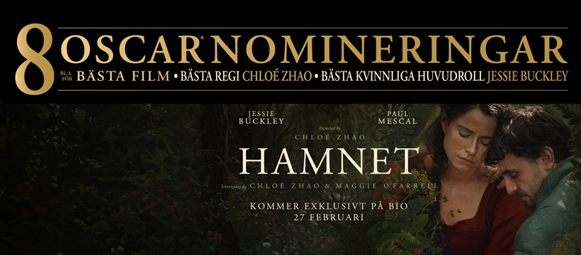 Stickbio: Hamnet (50kr per biljett och popcorn ingår, alltid)