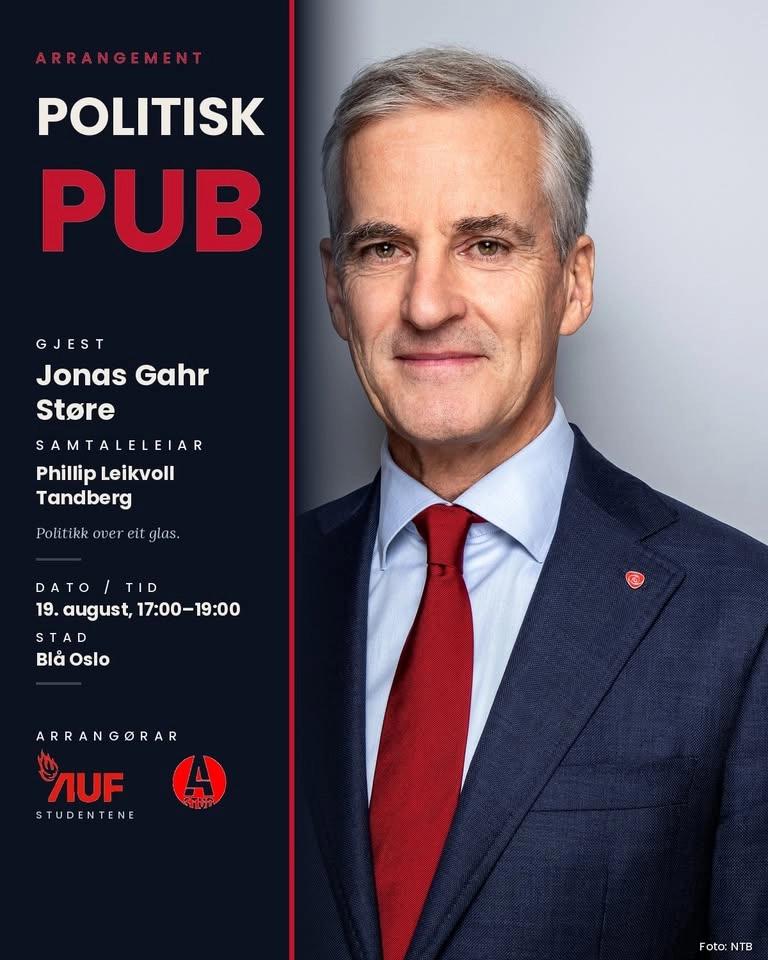 Politisk Pub med Jonas Gahr Støre