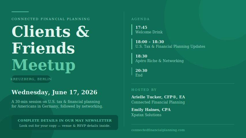 Clients & Friends of Connected Financial Planning in Berlin