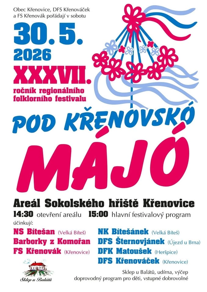 Folklorní festival Pod Křenovskó májó