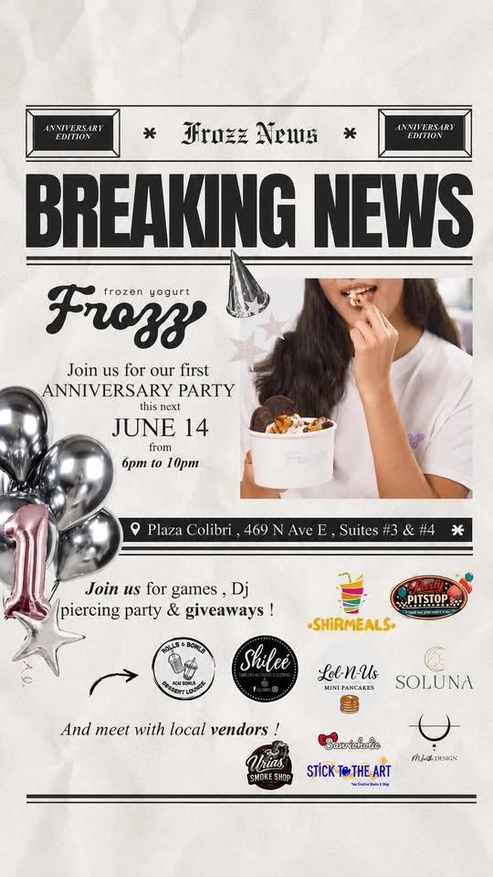 FROZZ ANNIVERSARY PARTY 🎉